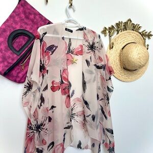 Floral fantasy kimono duster XL
